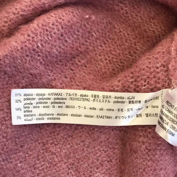 Zara with Ruffles Longsleeves Sweater Pink Size S - Picture 9 of 9